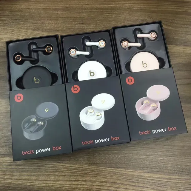 Beats Black Pink Estuche de Carga Cilíndrico Acabamento Matte TWS Fones de Ouvido 8