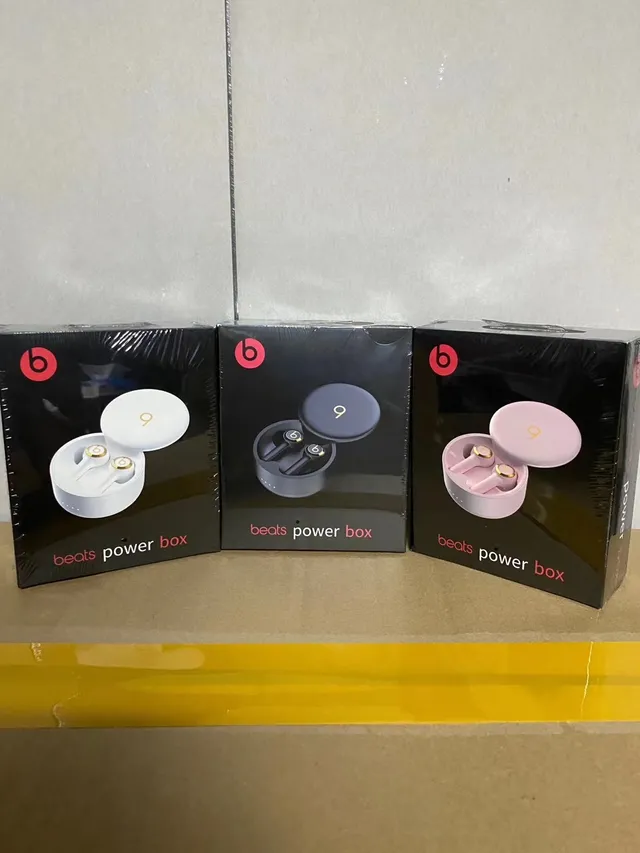 Beats Black Pink Estuche de Carga Cilíndrico Acabamento Matte TWS Fones de Ouvido 10