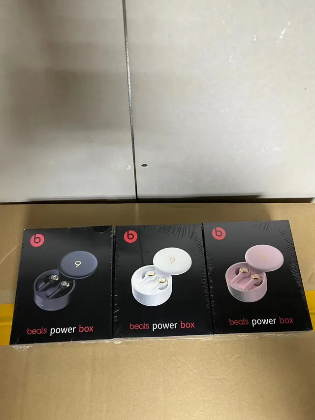 Beats Black Pink Estuche de Carga Cilíndrico Acabamento Matte TWS Fones de Ouvido 14
