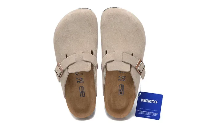 Birkenstock Arizona Beige Suede Clog 2