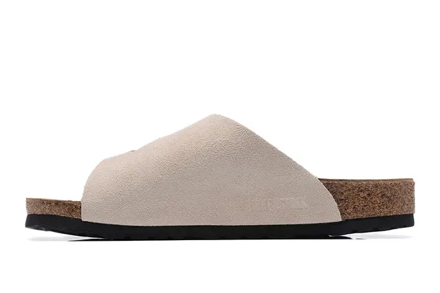 Birkenstock Arizona Beige daim mules à deux brides 4