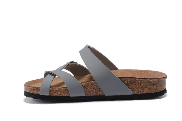 Birkenstock Arizona Sandálias Casuais Cinza de Duas Tirantes 4