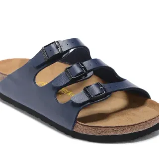 Birkenstock Arizona sandales casual bleu marine à trois brides