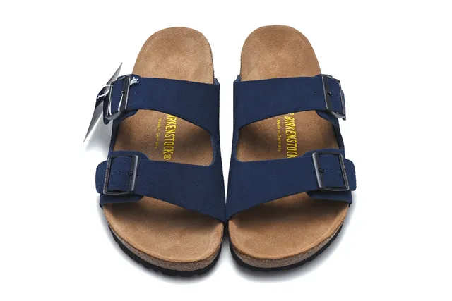Birkenstock Arizona Navy Suede sandales casual 3