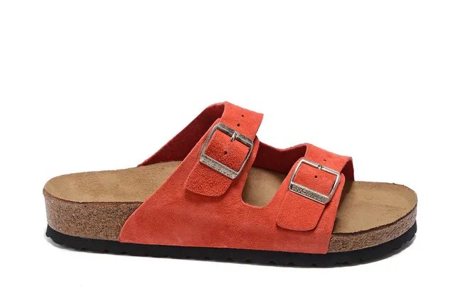 Birkenstock Arizona Sandales casuales en daim orange 2