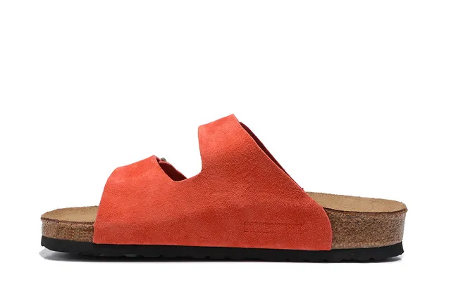 Birkenstock Arizona Sandales casuales en daim orange 4