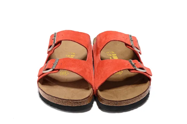 Birkenstock Arizona Sandales casuales en daim orange 5