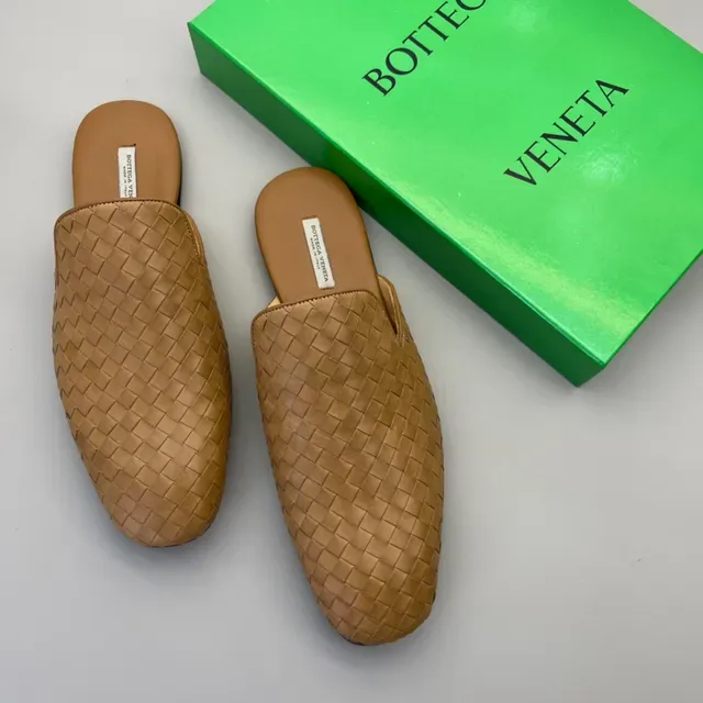 Bottega Veneta Andiamo Tan Intrecciato Mocassins Tressés 4