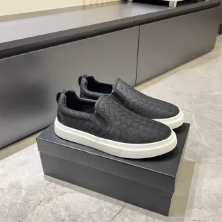Bottega Veneta Cassette Woven Leather Slip-On Lifestyle Sneakers