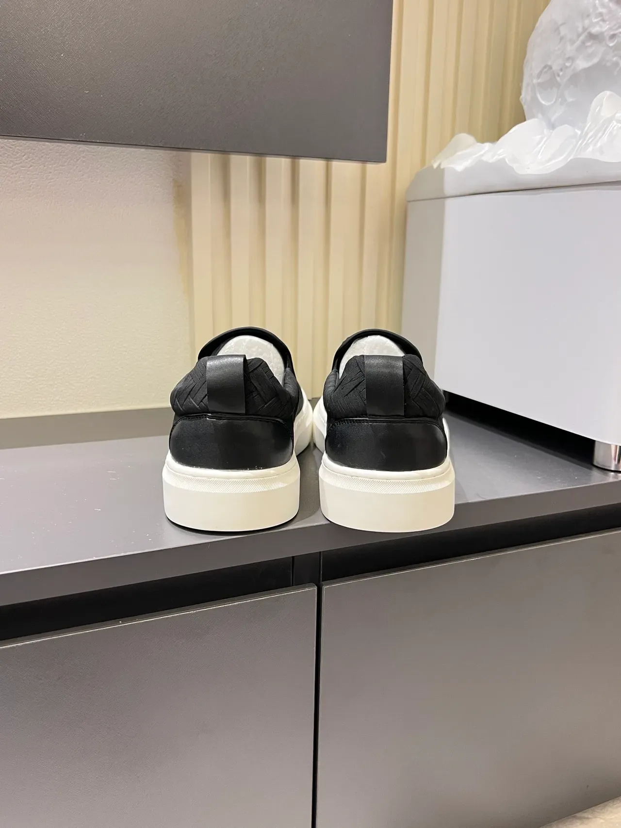 Bottega Veneta Cassette Woven Leather Slip-On Lifestyle Sneakers 2