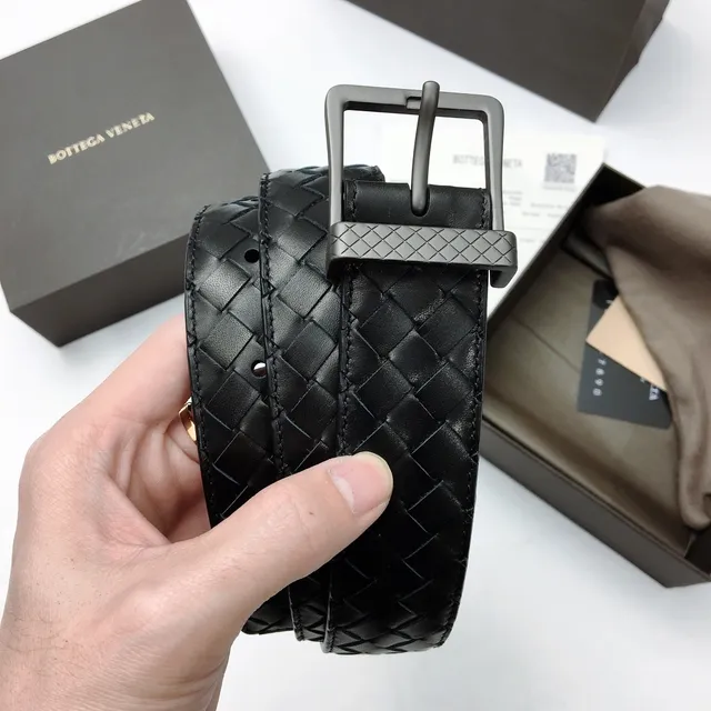 Bottega Veneta Intrecciato حزام جلد منسوج 3