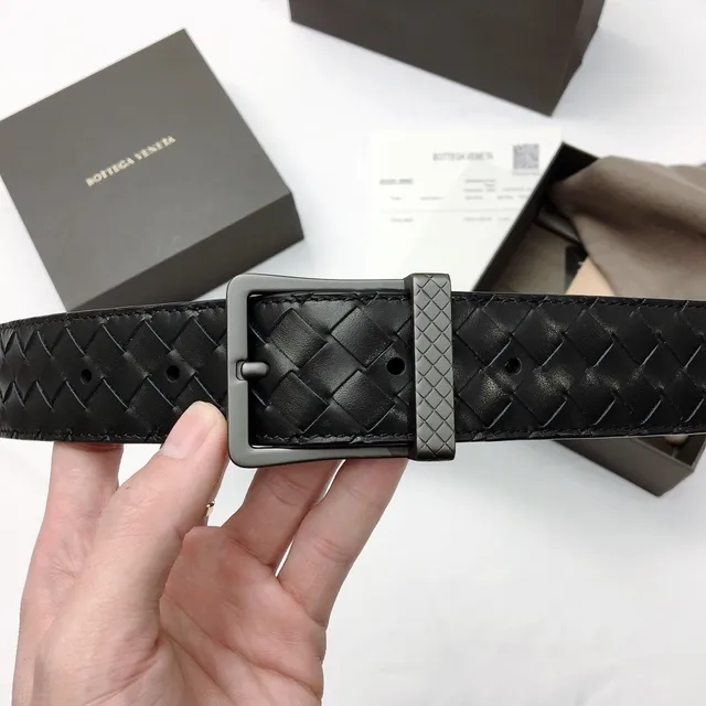 Bottega Veneta Intrecciato حزام جلد منسوج 4