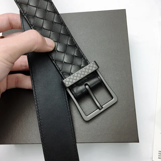Bottega Veneta Intrecciato حزام جلد منسوج 8