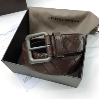 Bottega Veneta Sardine Intrecciato Woven Leather Belt