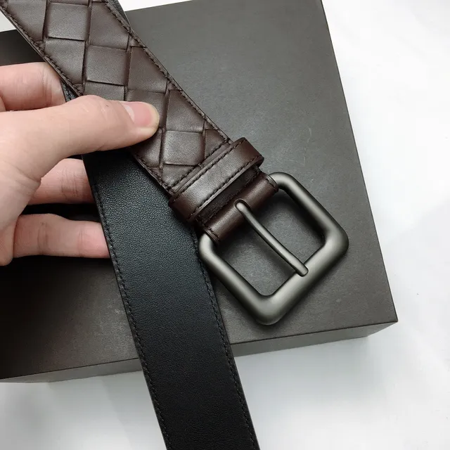 Bottega Veneta Sardine Intrecciato Woven Leather Belt 8
