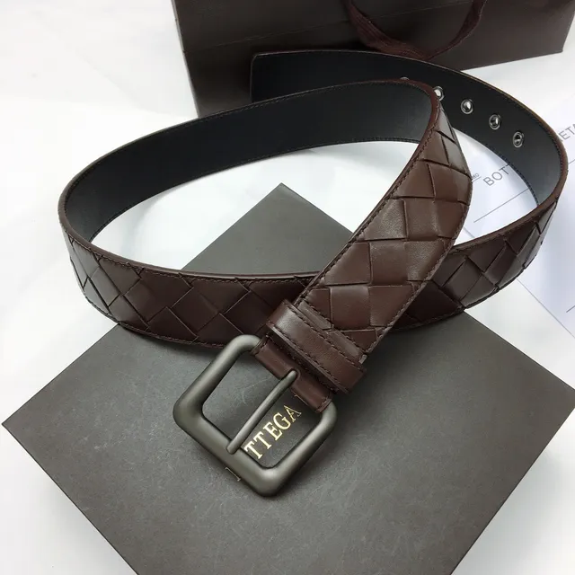 Bottega Veneta Sardine Intrecciato Woven Leather Belt 9