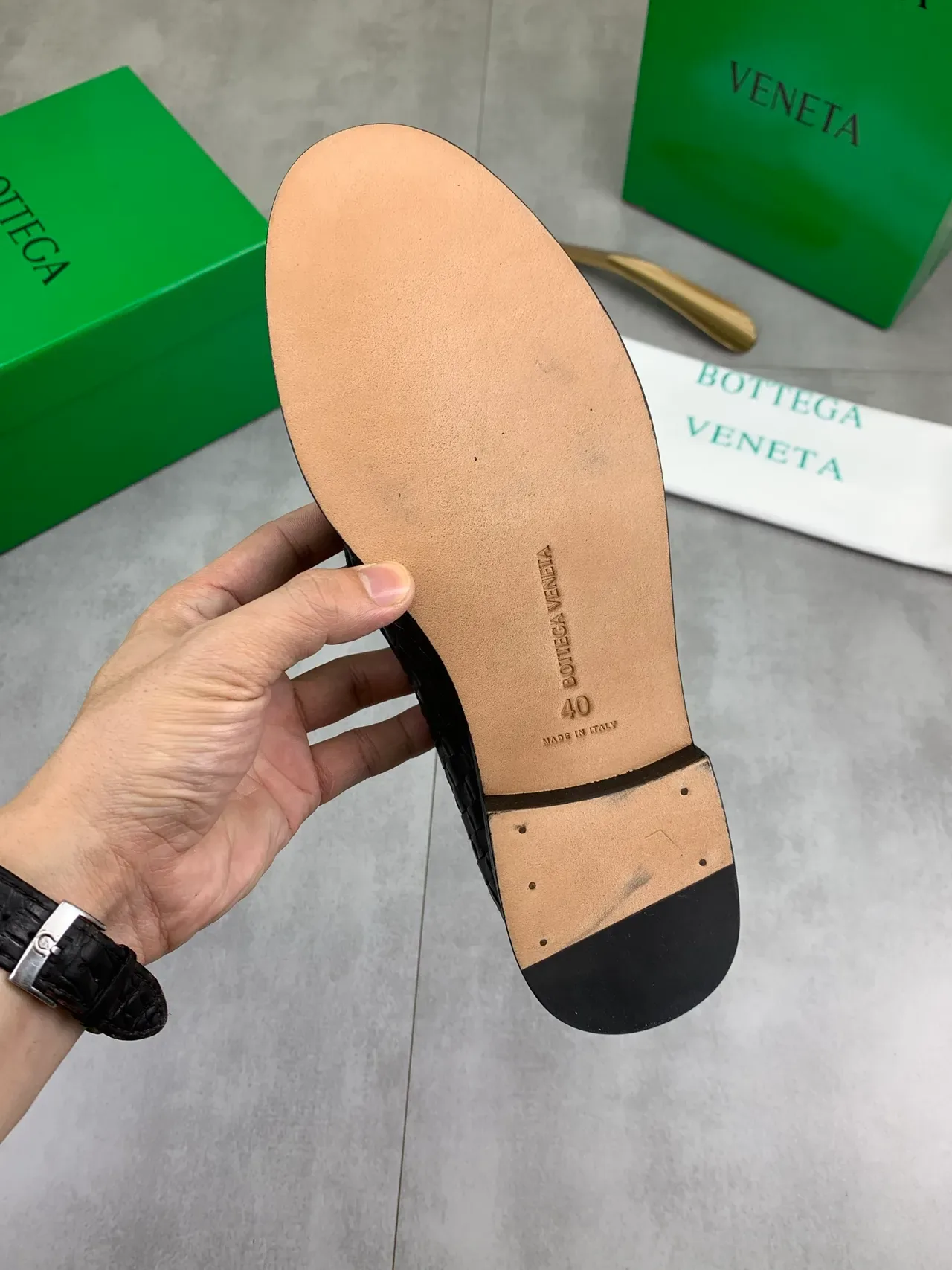 Bottega Veneta Woven Intrecciato Mocassins Noirs 3