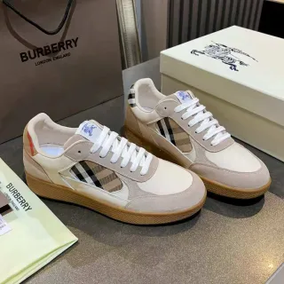 Burberry Knight Beige and Check Lifestyle Sneakers