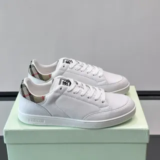Burberry Knight White Leather Lifestyle Sneakers