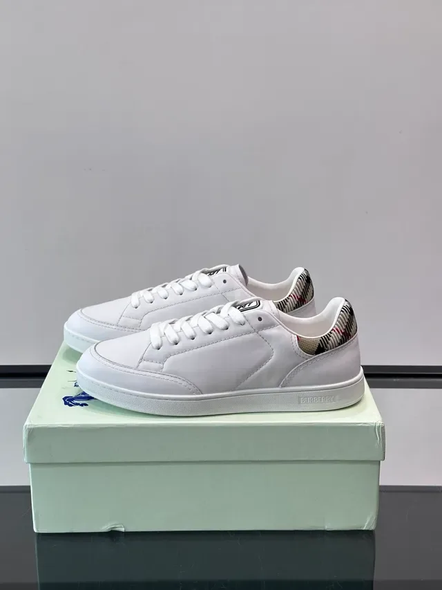 Burberry Knight White Leather Lifestyle Sneakers 5