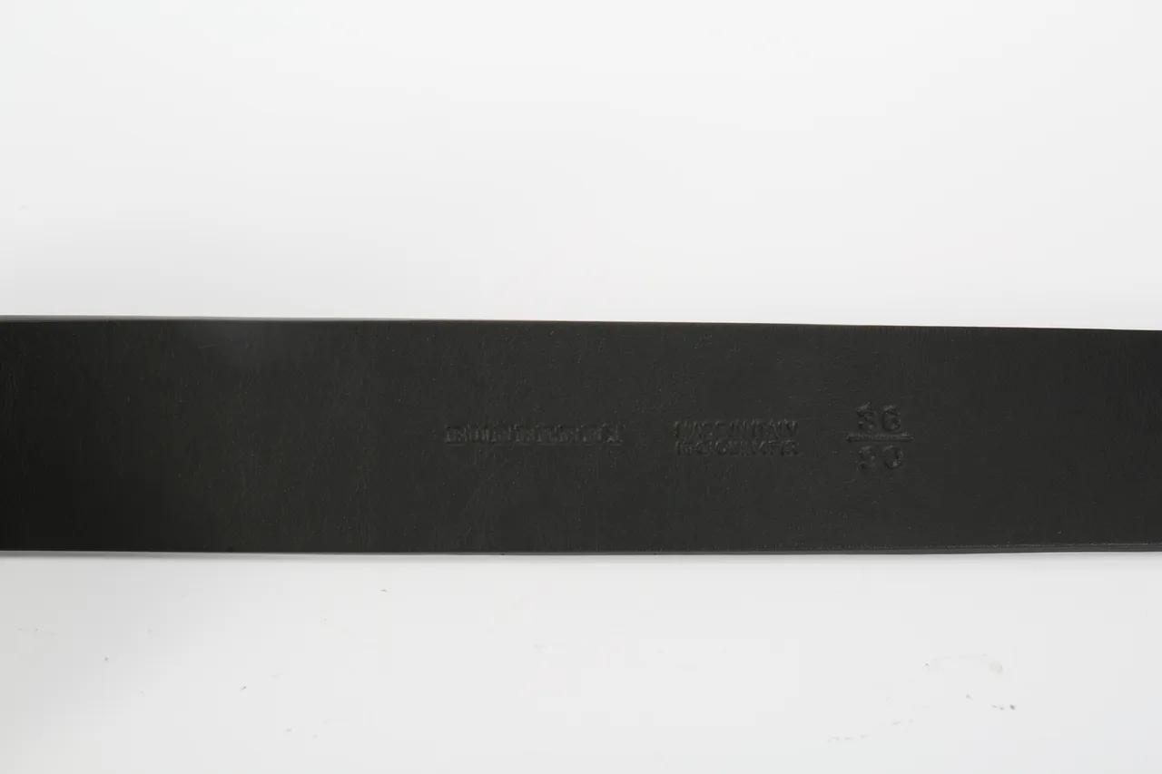 Burberry TB Monogram Perforated Check Black Leather Belt 8