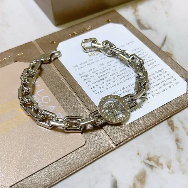 Bvlgari B.zero1 Rock Silver-Tone Chunky Link Bracelet 2