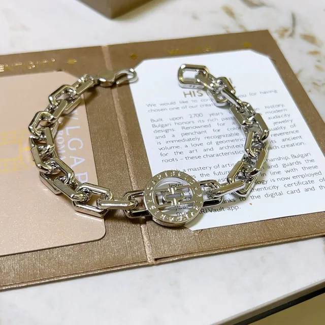 Bvlgari B.zero1 Rock Silver-Tone Chunky Link Bracelet 5