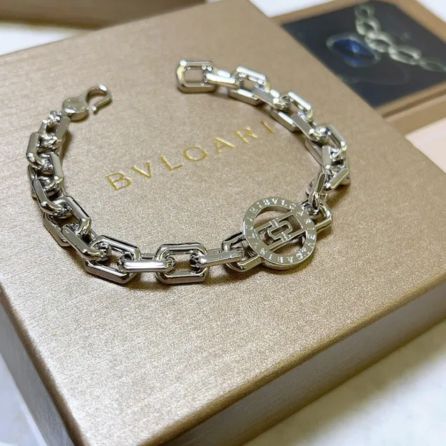 Bvlgari B.zero1 Rock Silver-Tone Chunky Link Bracelet 6