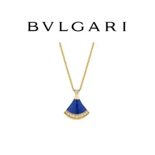 Bvlgari Divas' Dream Blue Enamel and Diamond Pendant Necklace