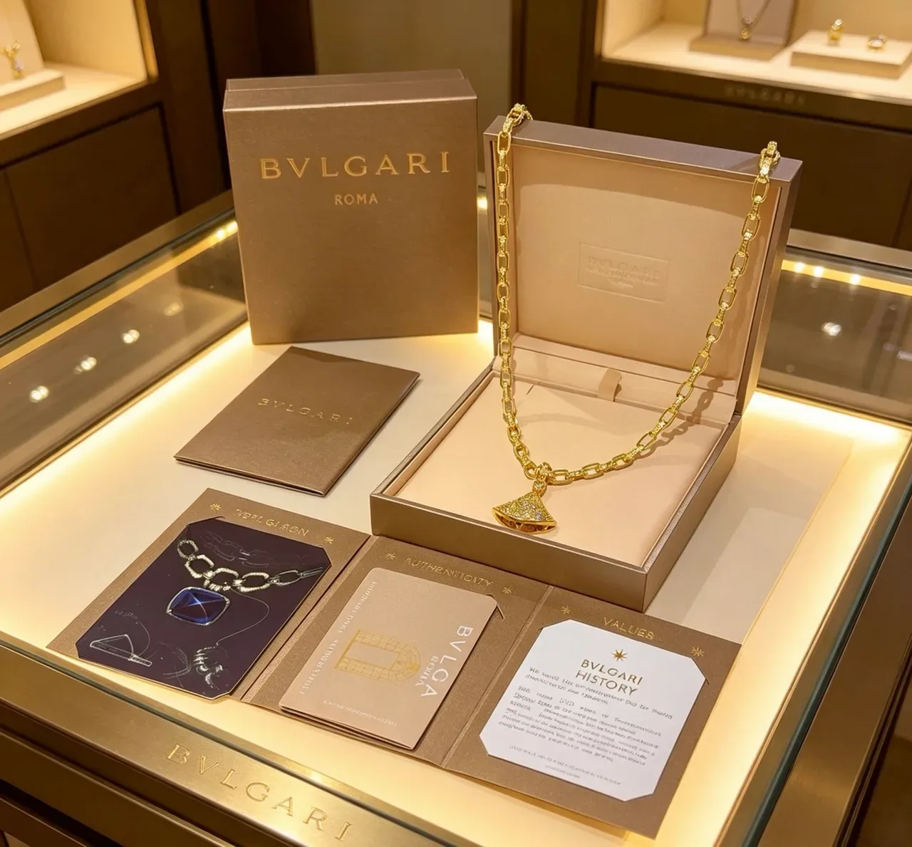 Bvlgari Divas’ Dream Collier pendentif en diamants pavé en or en forme d'éventail 9