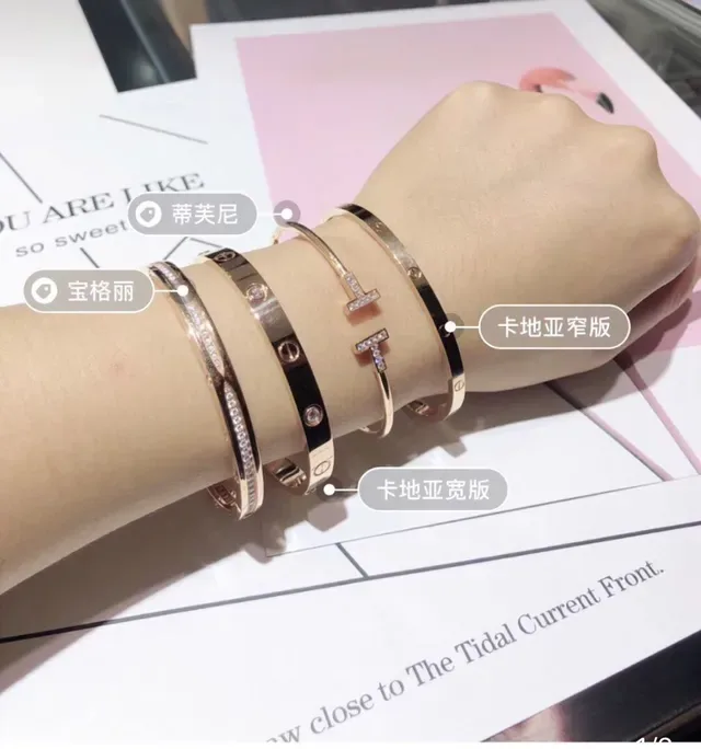 Bvlgari Bracelet Rigide Pavé Cristal Or Rose 2