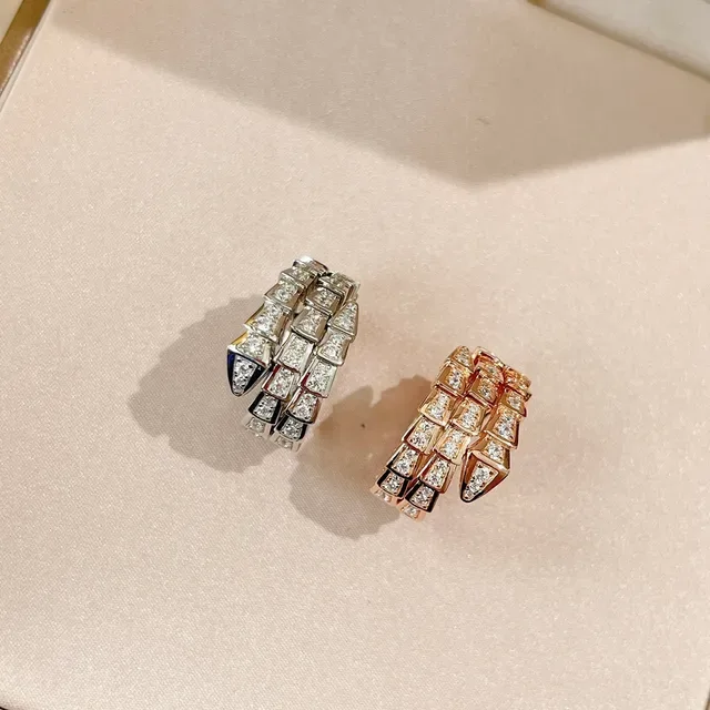 Bvlgari Serpenti Pavé Diamond Coiled Multi-Band Ring 2