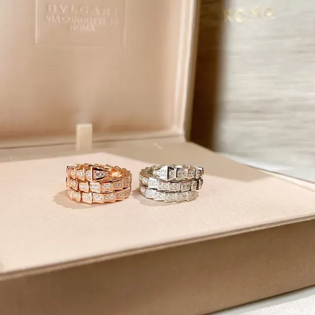 Bvlgari Serpenti Pavé Diamond Coiled Multi-Band Ring 3