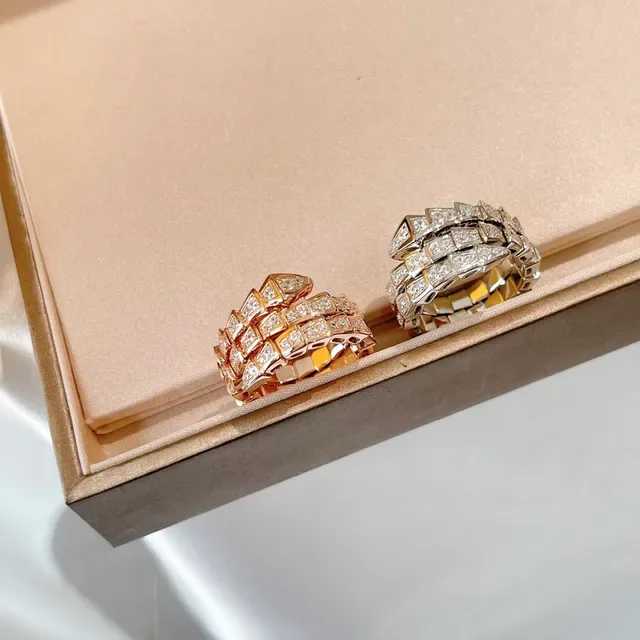 Bvlgari Serpenti Pavé Diamond Coiled Multi-Band Ring 5