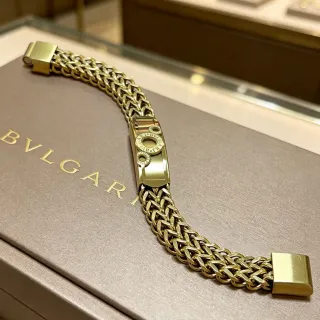 Bvlgari Woven Chain Gold-Tone Bracelet