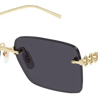 Cartier Clash de Cartier Gold-Tone Spiked Temple Rectangular Sunglasses