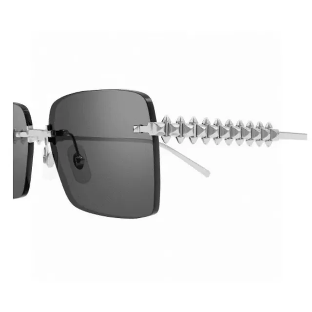Cartier Clash de Cartier Dourados com picos nos tempos retangulares óculos de sol 2