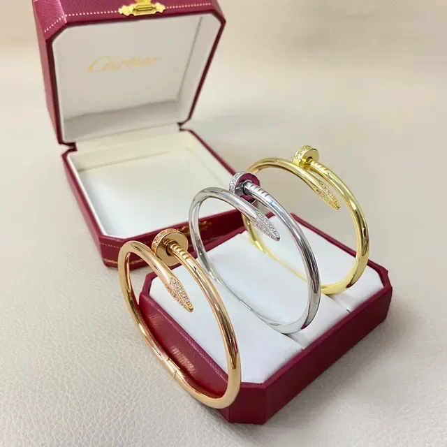 Cartier Juste un Clou Pavé-Set Nail Motif Pulseiras 2