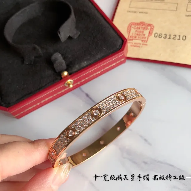 Cartier Juste un Clou Pavé-Set কঠোর ব্যাঙ্গল ব্রেসলেট 4