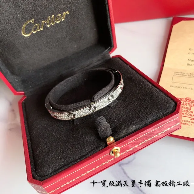 Cartier Juste un Clou Pavé-Set কঠোর ব্যাঙ্গল ব্রেসলেট 7