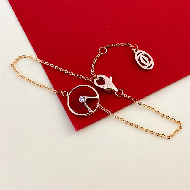 Bracelet Cartier Juste un Clou en émail rouge avec diamants 4