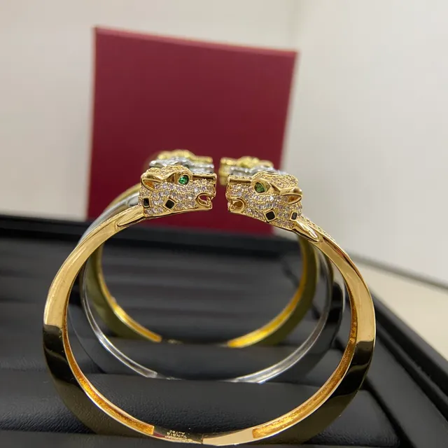 Cartier Panthère or et argent Pavé-Set motif tête de panthère bracelet 4