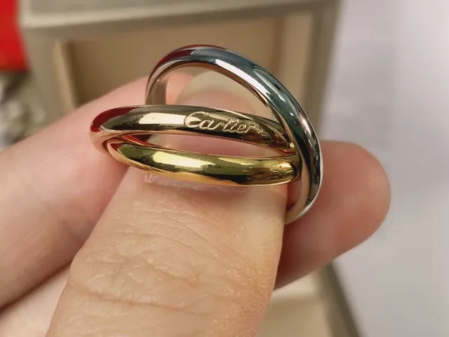 Cartier Trinity সোনা রুপো ত্রিবন্ধ আন্তঃসংযুক্ত ব্রেসলেট 3