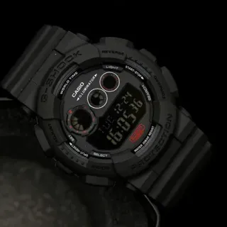 كاسيو G-SHOCK أسود أحمر رجيد رقمي مات راتنج ساعة