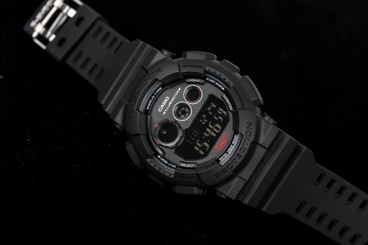 Casio G-SHOCK Black Red Rugged Digital Matte Resin Watch 3