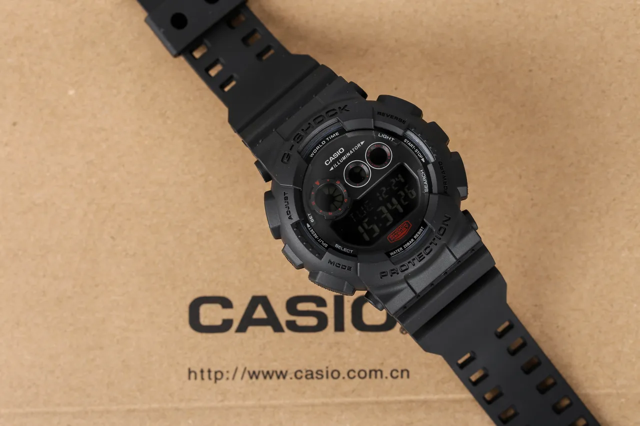 Casio G-SHOCK Black Red Rugged Digital Matte Resin Watch 5