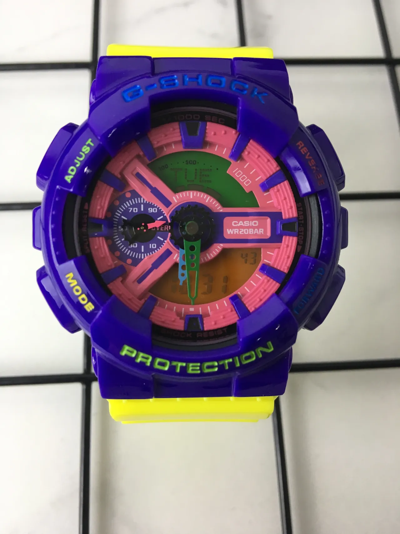Casio G-Shock GA-100 Multicolor Neon Sports Watch 3
