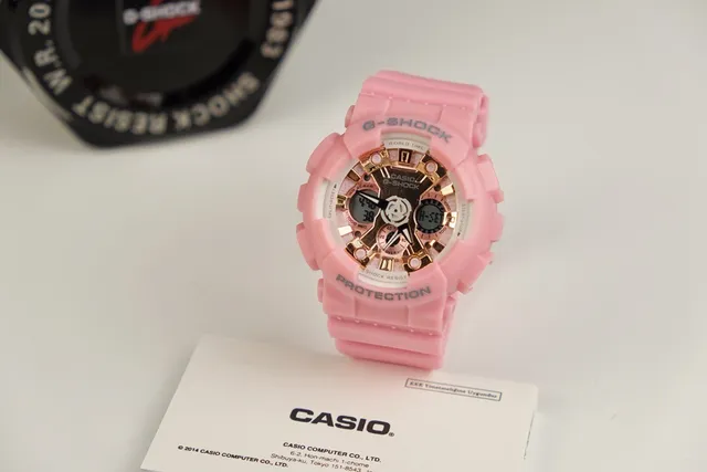 Casio G-Shock GA-110 or rose analogique-digital montre sportive 4