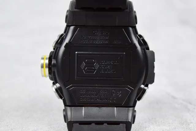 Casio G-Shock Mudmaster Quad Sensor Preto Fibra de Carbono Relógio Esportivo 6