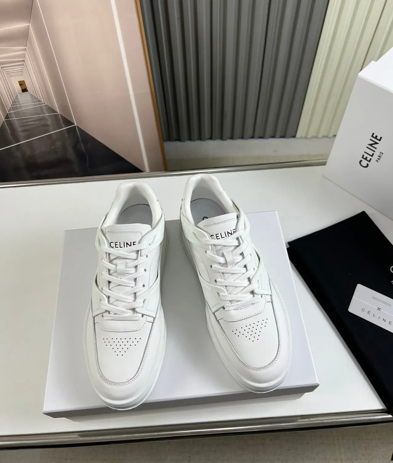Celine CT-01 Z Trainer Sneakers Lifestyle Blanc Monochrome 9